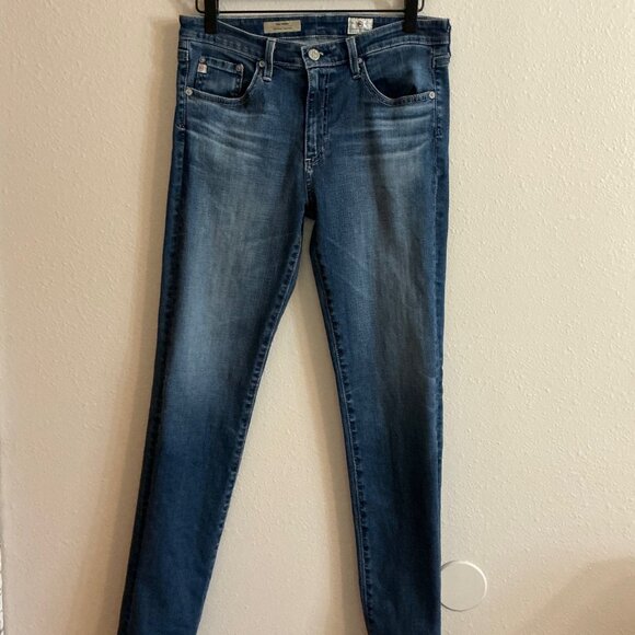 AG Adriano Goldschmied Jeans Womens 29 R The Prima Mid Rise Cigarette - Picture 1 of 13